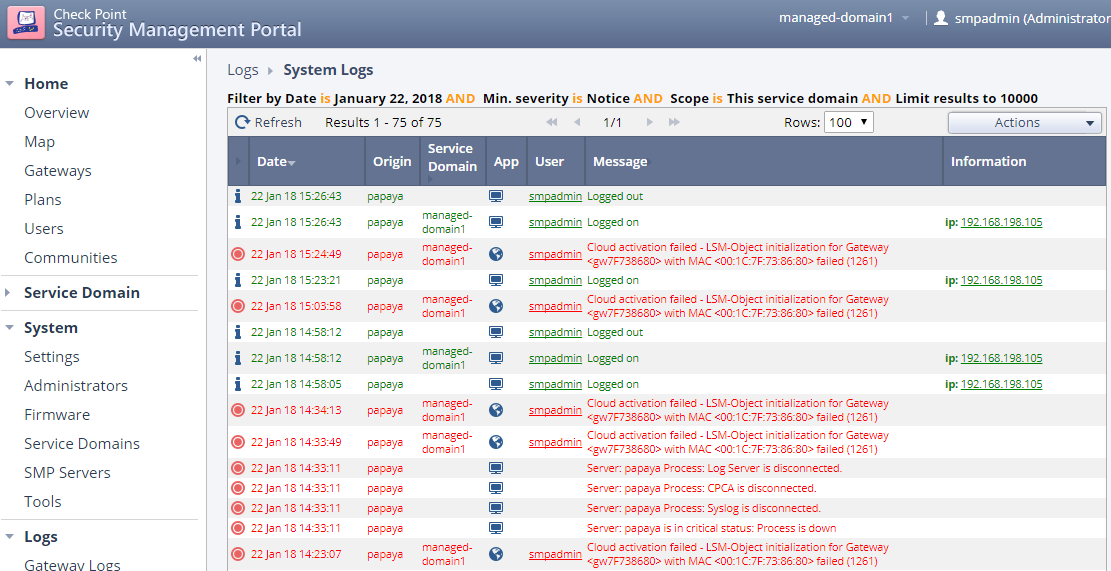 error on smp